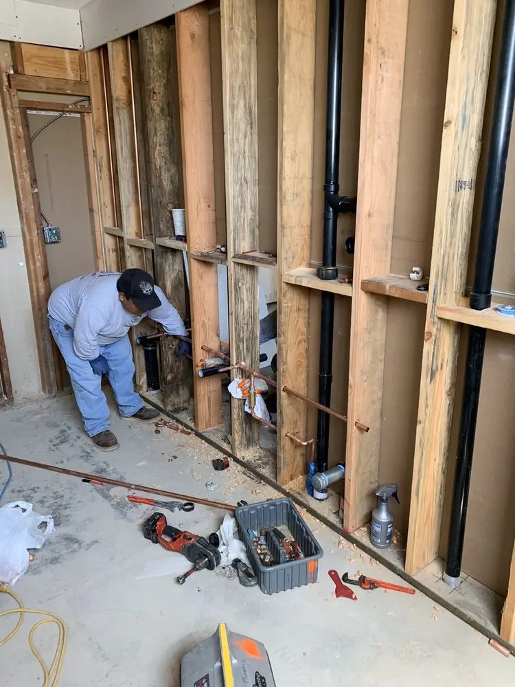 Commercial rough-in plumbing for Gas Line Repair in Willis